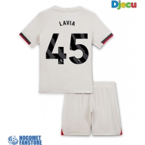 Chelsea Romeo Lavia #45 Gostujuci Dres za djecu 2025-26 Kratak Rukav (+ Kratke hlače)